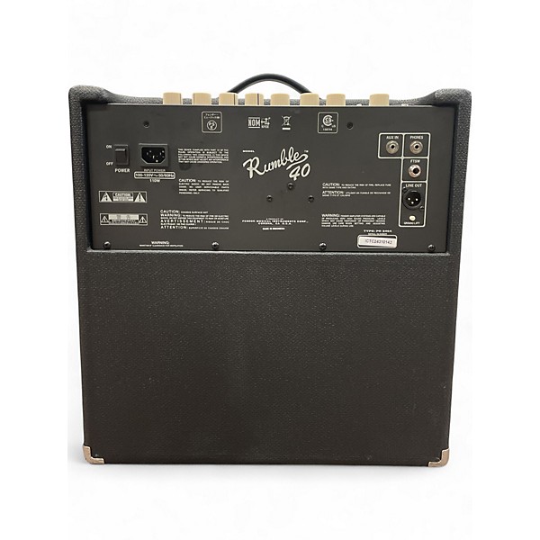 Used Fender Rumble V3 40W 1x10 Bass Combo Amp