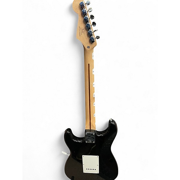 Used Squier Bullet Stratocaster Black and White Solid Body Electric Guitar