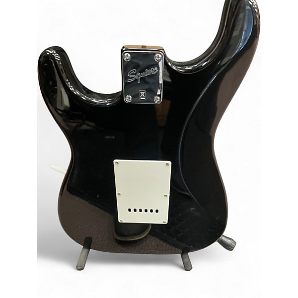 Used Squier Bullet Stratocaster Black and White Solid Body Electric Guitar