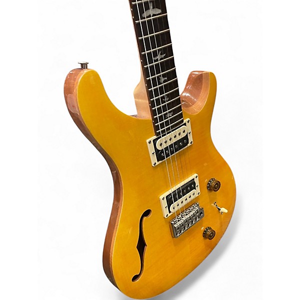 Used PRS SE Custom 22 Semi-Hollowbody TRANS YELLOW Hollow Body Electric Guitar