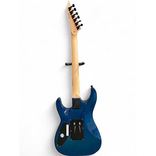 Used ESP LTD MH203 See Thru Blue Solid Body Electric Guitar