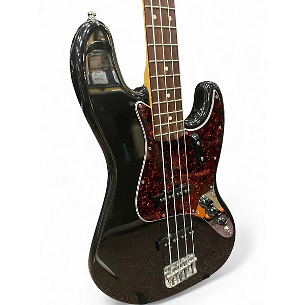 Used Fender American Standard Jazz Bass Black Electric Bass Guitar