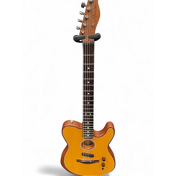 Used Fender Acoustasonic Player Telecaster Butterscotch Acoustic Electric Guitar