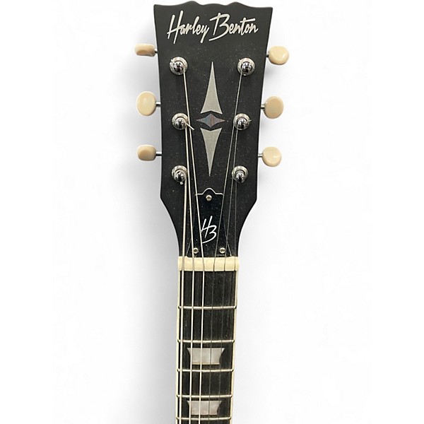 Used Harley Benton SC CUSTOM III SATIN ORANGE TOP Solid Body Electric Guitar