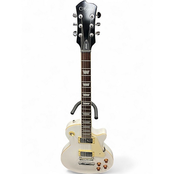 Used Agile 2000 WHITE Solid Body Electric Guitar