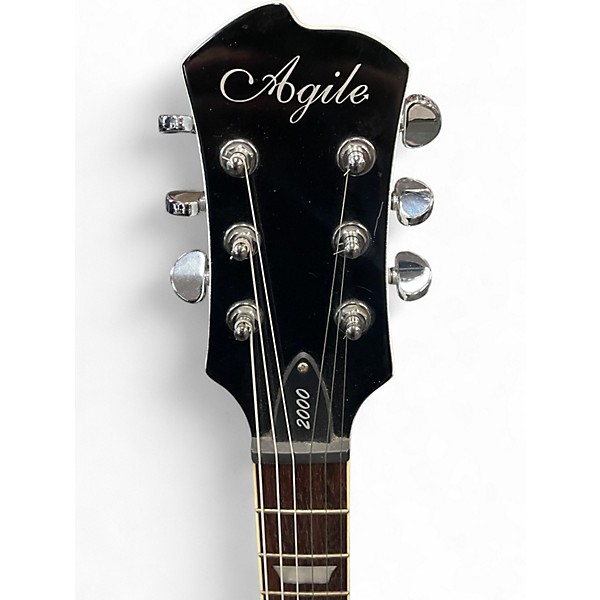 Used Agile 2000 WHITE Solid Body Electric Guitar