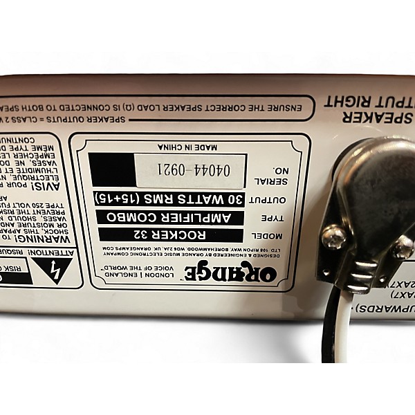 Used Orange Amplifiers Rocker 32 Tube Guitar Combo Amp