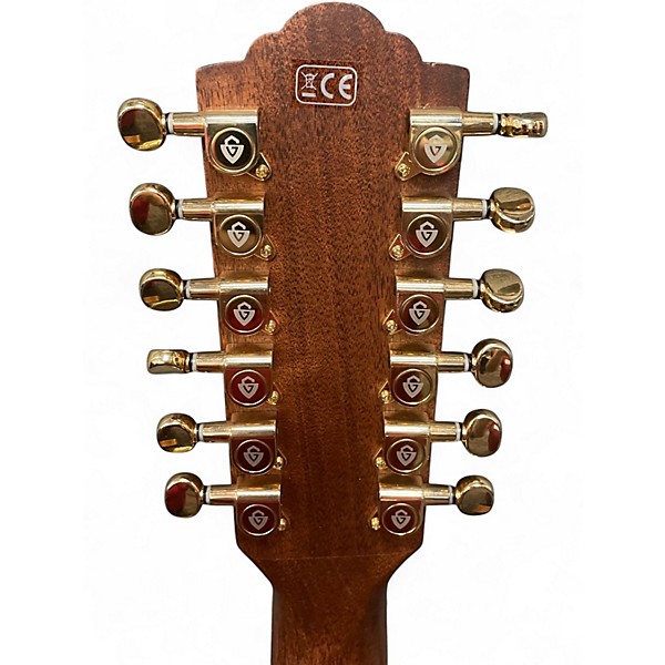 Used Guild F-25 12CE Deluxe Natural 12 String Acoustic Electric Guitar