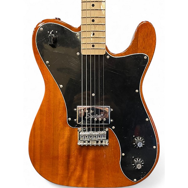 Used Squier Paranormal Esquire Deluxe Okoume Natural Solid Body Electric Guitar