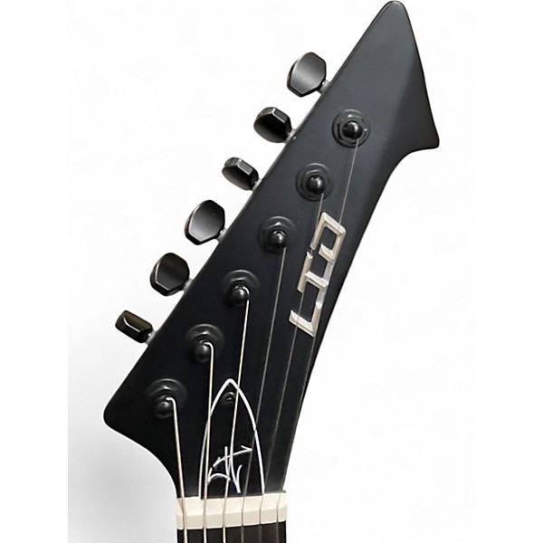 Used ESP LTD JAMES HETFIELD SNAKEBYTE SATIN BLACK Solid Body Electric Guitar