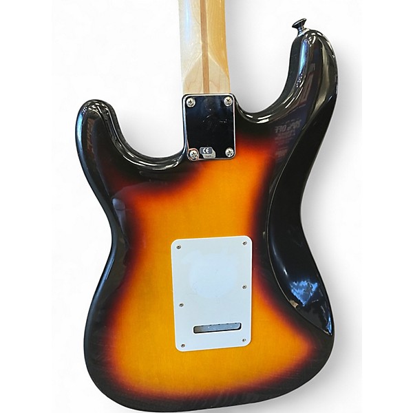 Used 2000s Fender Standard Stratocaster Brown Sunburst Solid Body Electric Guitar