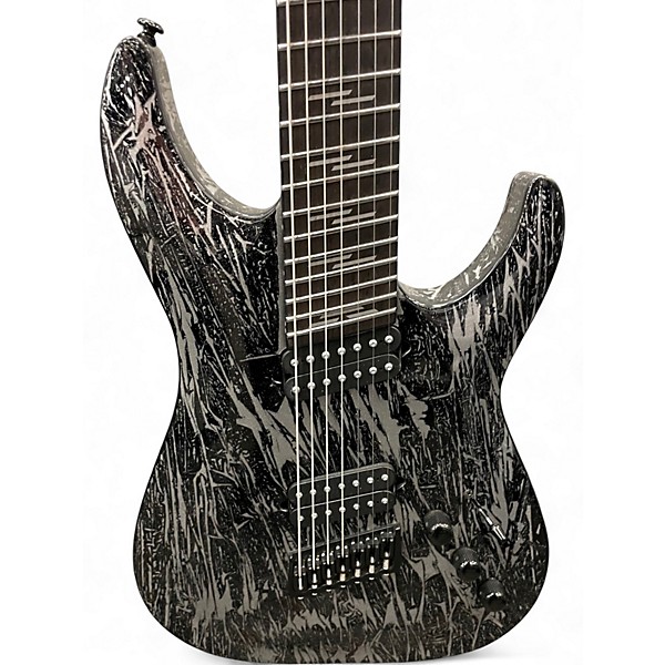 Used Schecter Guitar Research SGR C7 MULTISCALE SILVER MOUNTAIN Solid Body Electric Guitar