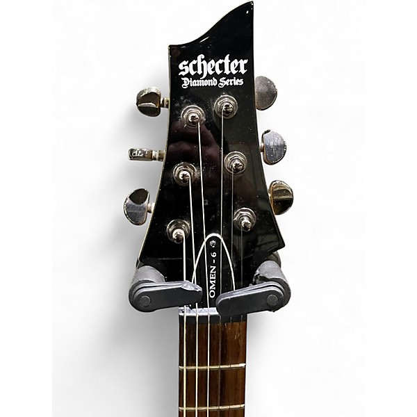 Used Schecter Guitar Research Omen 6 SLATE BLUE Solid Body Electric Guitar
