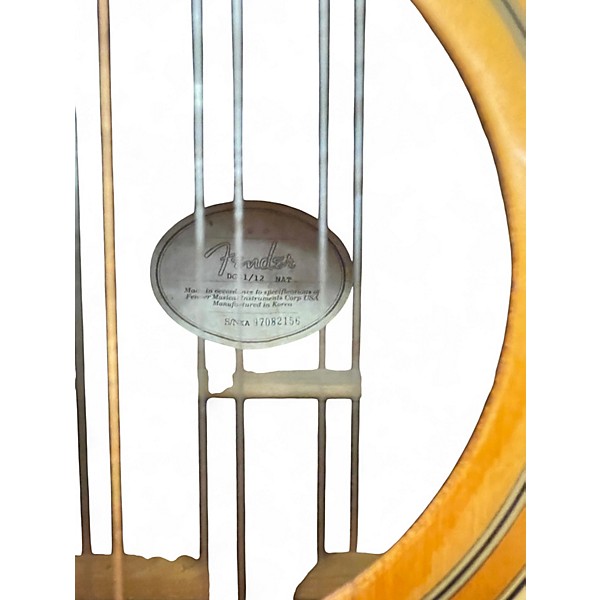 Used Fender DG1012 Natural 12 String Acoustic Guitar