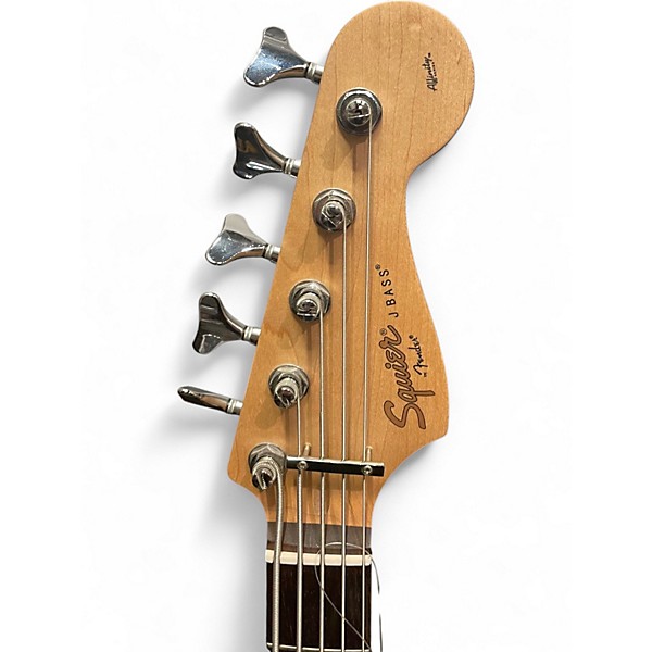 Used Squier Affinity Jazz Bass V 5 String Sunburst Electric Bass Guitar