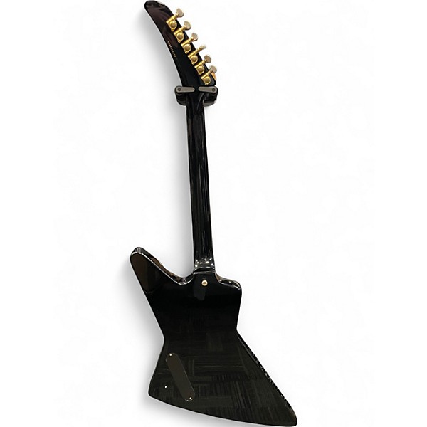 Used Epiphone Explorer Black and Gold Solid Body Electric Guitar