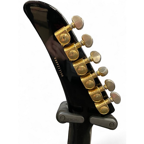 Used Epiphone Explorer Black and Gold Solid Body Electric Guitar