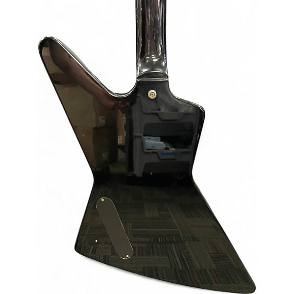 Used Epiphone Explorer Black and Gold Solid Body Electric Guitar