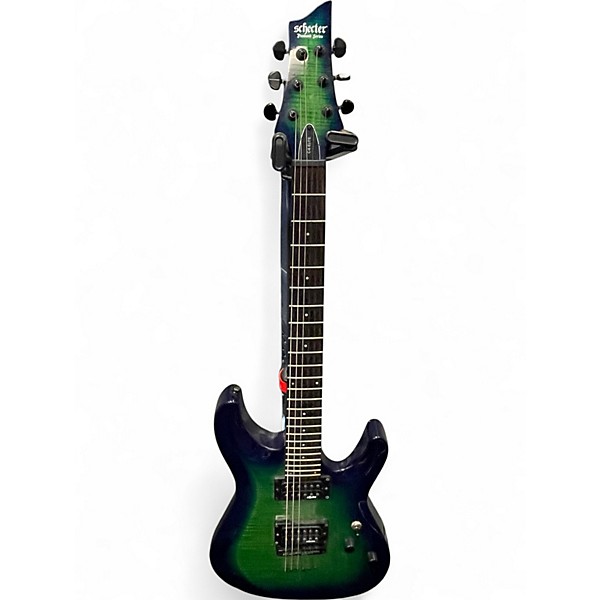 Used Schecter Guitar Research C6 ELITE Trans Blue Solid Body Electric Guitar