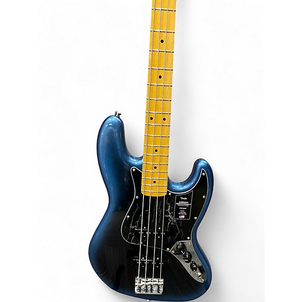 Used 2023 Fender American Professional II Jazz Bass Dark Night Electric Bass Guitar