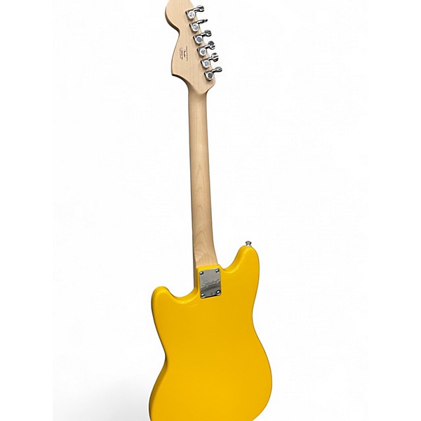 Used 2024 Squier SONIC MUSTANG Graffiti Yellow Solid Body Electric Guitar