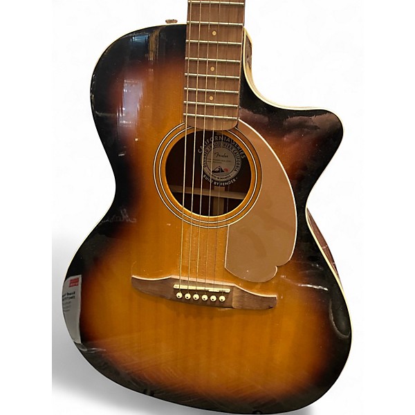 Used Fender Newporter Player Tobacco Burst Acoustic Electric Guitar