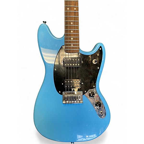 Used 2023 Squier Bullet Mustang HH Blue Solid Body Electric Guitar