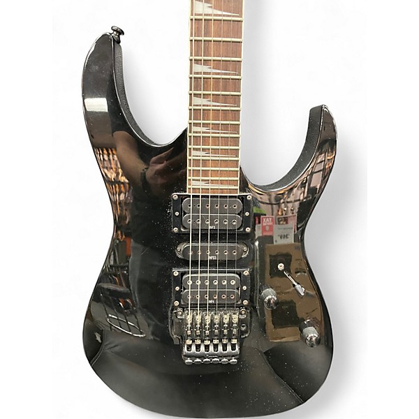 Used Ibanez RG370DX Black Solid Body Electric Guitar