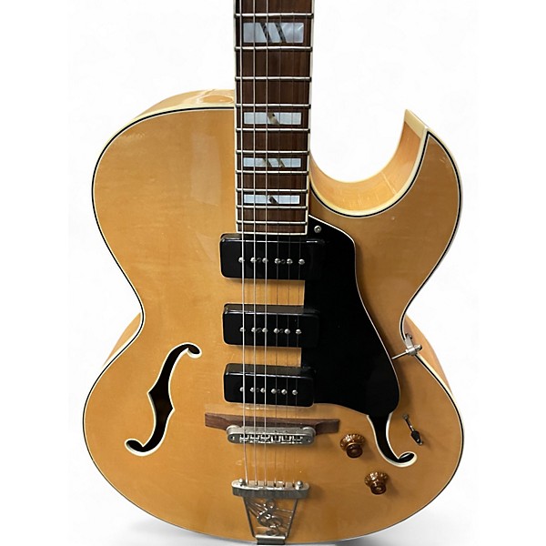 Used Dean Palomino Natural Hollow Body Electric Guitar