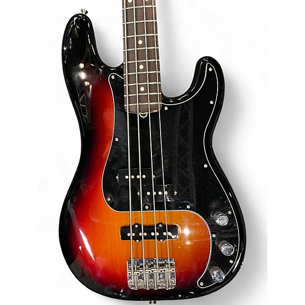 Used Fender American Performer Precision Bass 3 Color Sunburst Electric Bass Guitar