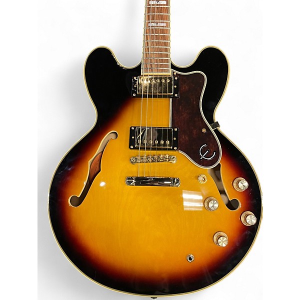 Used Epiphone Sheraton II Vintage Sunburst Hollow Body Electric Guitar