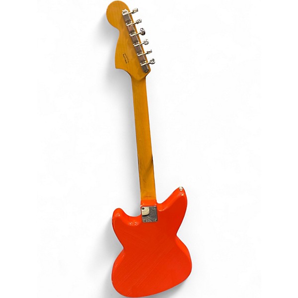 Used Fender MIJ Jagstang Fiesta Red Solid Body Electric Guitar