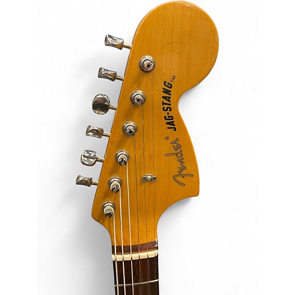 Used Fender MIJ Jagstang Fiesta Red Solid Body Electric Guitar