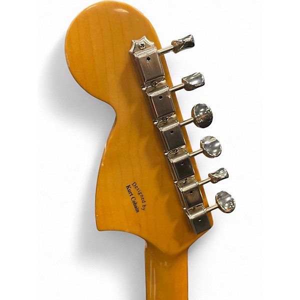 Used Fender MIJ Jagstang Fiesta Red Solid Body Electric Guitar