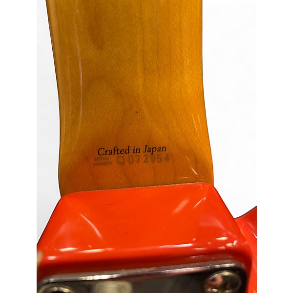 Used Fender MIJ Jagstang Fiesta Red Solid Body Electric Guitar