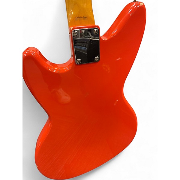 Used Fender MIJ Jagstang Fiesta Red Solid Body Electric Guitar