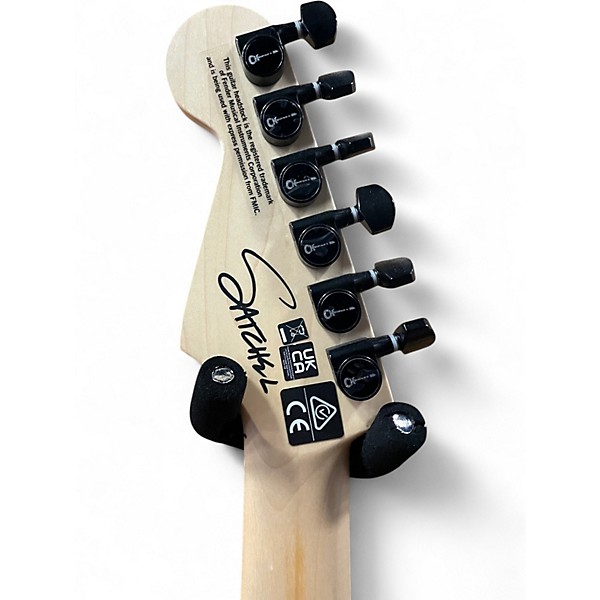 Used Charvel Pro-Mod DK Signature Satchel Satin White Bengal Solid Body Electric Guitar