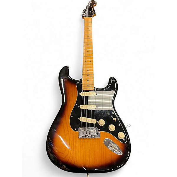 Used Fender American Ultra Luxe Stratocaster 2 Tone Sunburst Solid Body Electric Guitar