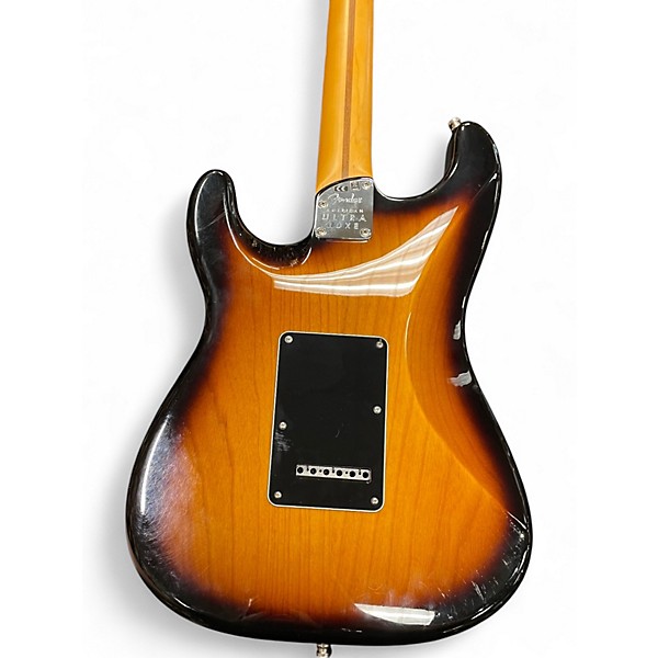 Used Fender American Ultra Luxe Stratocaster 2 Tone Sunburst Solid Body Electric Guitar