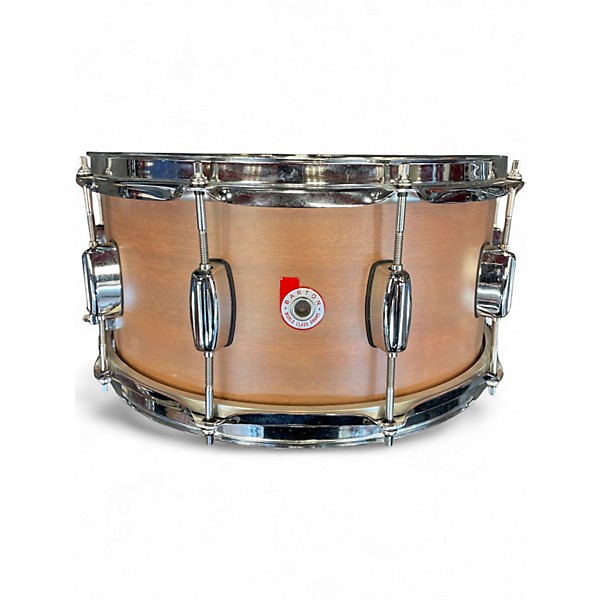 Used Barton Drums 14X6.5 Mahogany Natural Drum