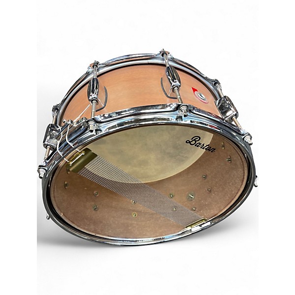 Used Barton Drums 14X6.5 Mahogany Natural Drum