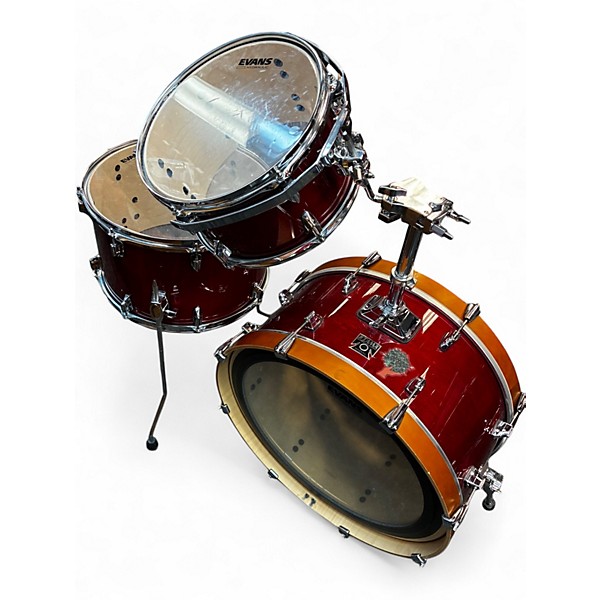 Used TAMA 3 Piece Superstar Classic Red Drum Kit