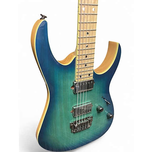 Used Ibanez Prestige RG652AHMFX Nebula Green Burst Solid Body Electric Guitar