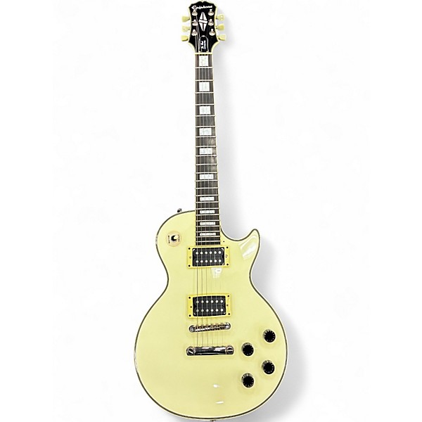 Used Epiphone Les Paul Custom Cream Solid Body Electric Guitar