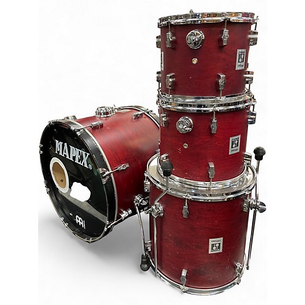 Used SONOR 4 Piece Force 2001 Red Drum Kit