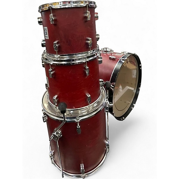Used SONOR 4 Piece Force 2001 Red Drum Kit