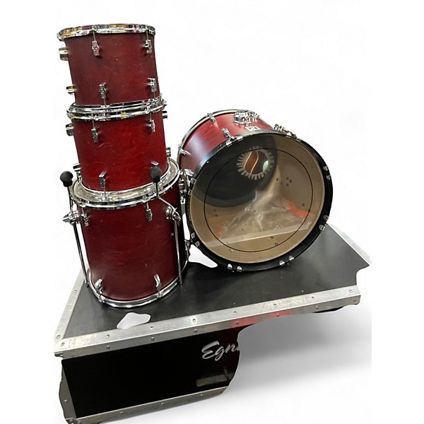 Used SONOR 4 Piece Force 2001 Red Drum Kit