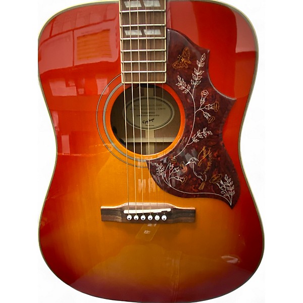 Used Epiphone hummingbird studio Cherry Sunburst Acoustic Electric Guitar