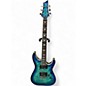 Used Schecter Guitar Research Omen Extreme 6 Ocean Blue Burst Solid Body Electric Guitar