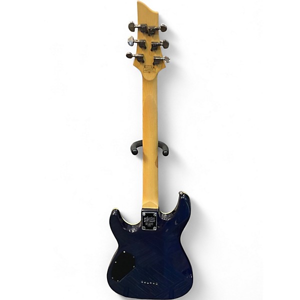 Used Schecter Guitar Research Omen Extreme 6 Ocean Blue Burst Solid Body Electric Guitar